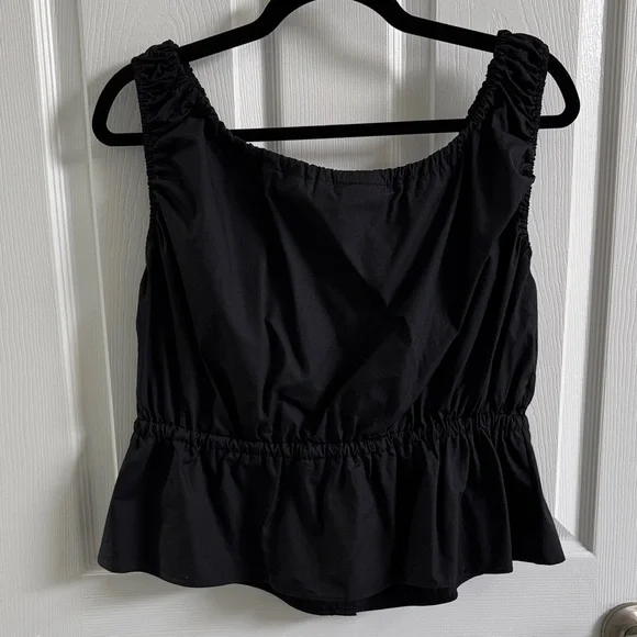 VICI-NWOT-Deanna Sleeveless PeplumTie Front Top - Picture 8 of 14